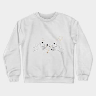 Pieces zodiac sign. Minimal zodiac constellation composition. Crewneck Sweatshirt